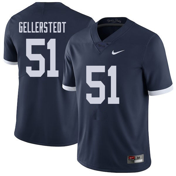 NCAA Nike Men's Penn State Nittany Lions Alex Gellerstedt #51 College Football Authentic Throwback Navy Stitched Jersey HPI6198RK